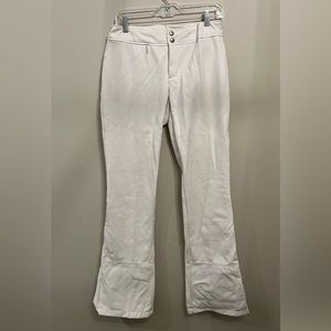 North Face, ski pants, medium, white